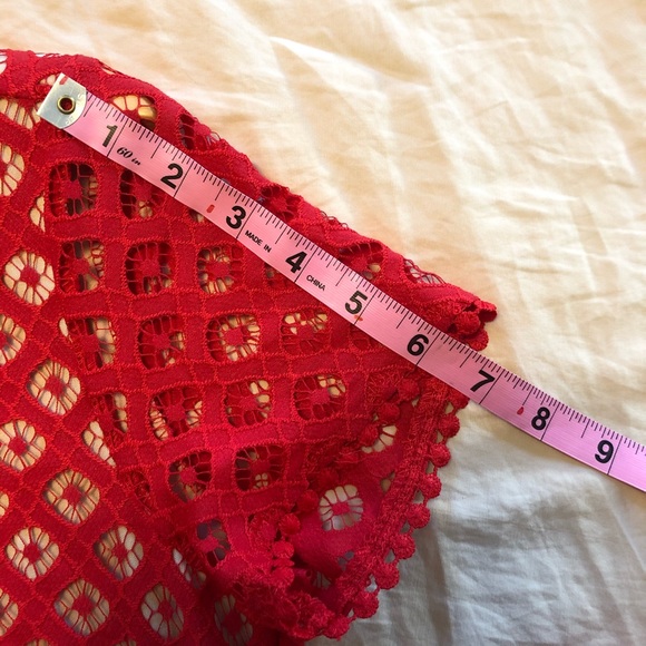 NWOT Dex Red Lace Shift Dress - Picture 8 of 11